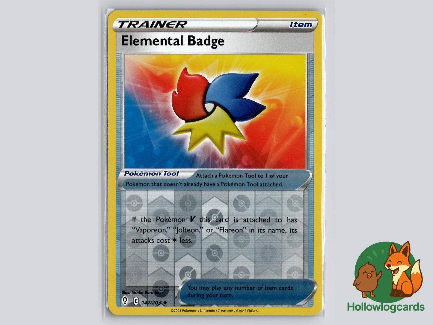 Elemental Badge (147/203) - Evolving Skies Pokémon Card