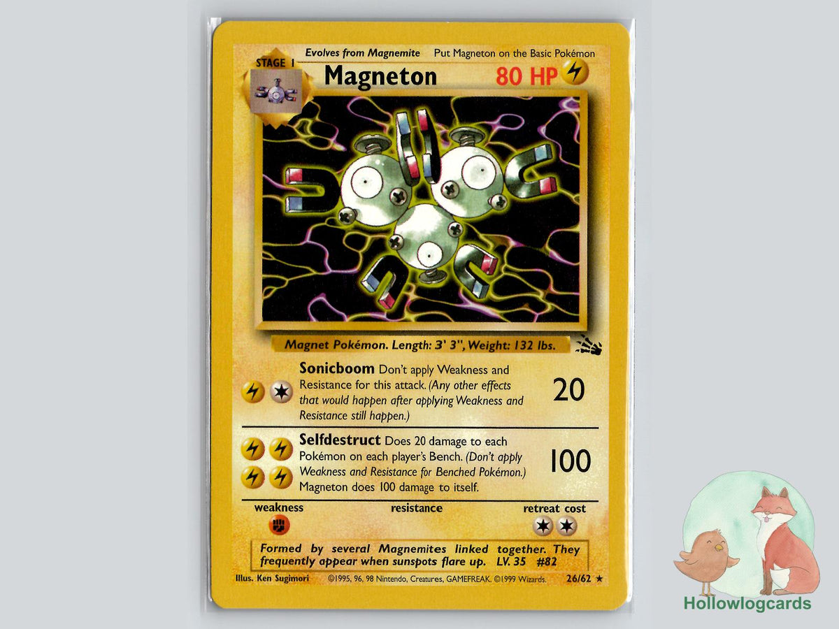 Magneton (26/62) - Fossil Pokémon Card