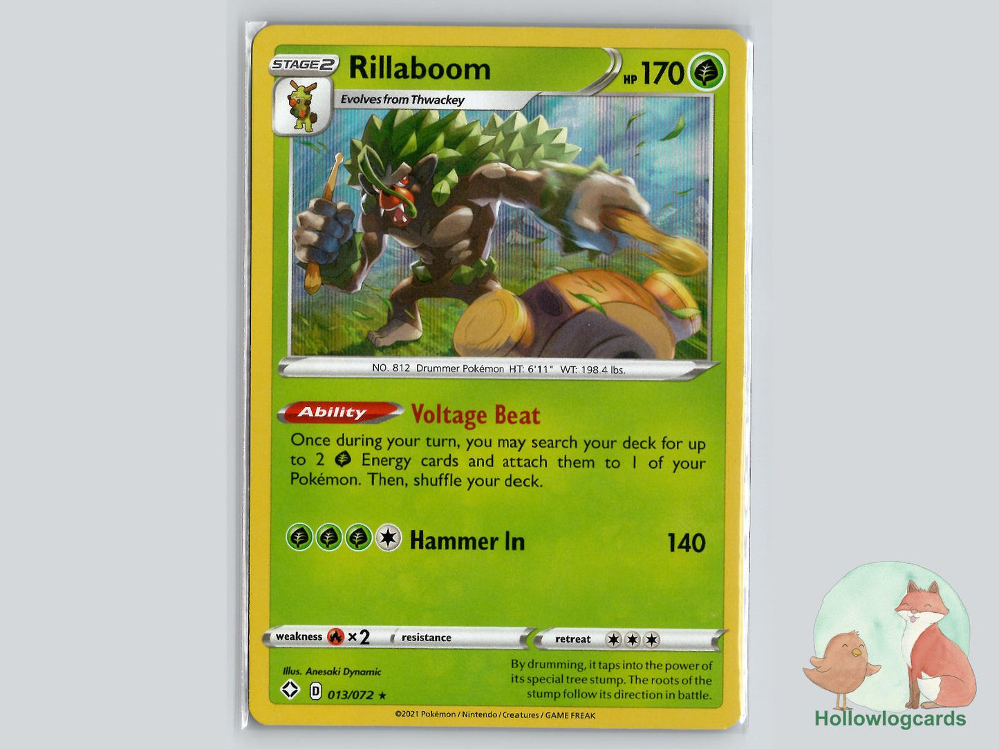Rillaboom (013/072) - Shining Fates Pokémon Card