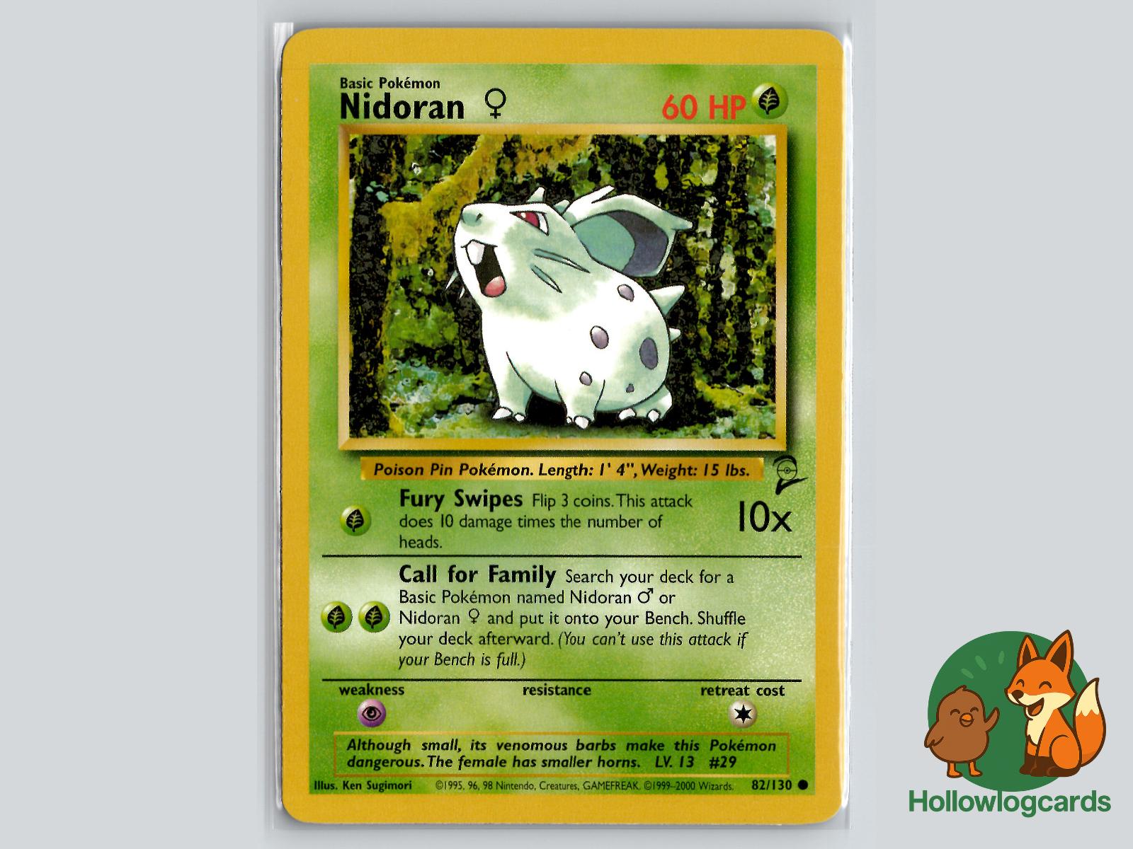 Nidoran F (82/130) - Base Set 2 Pokémon Card