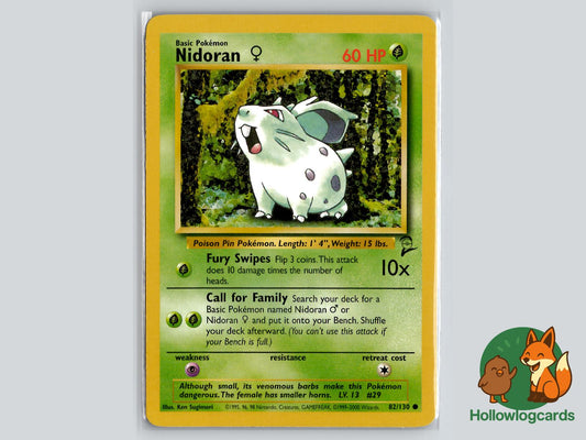 Nidoran F (82/130) - Base Set 2 Pokémon Card
