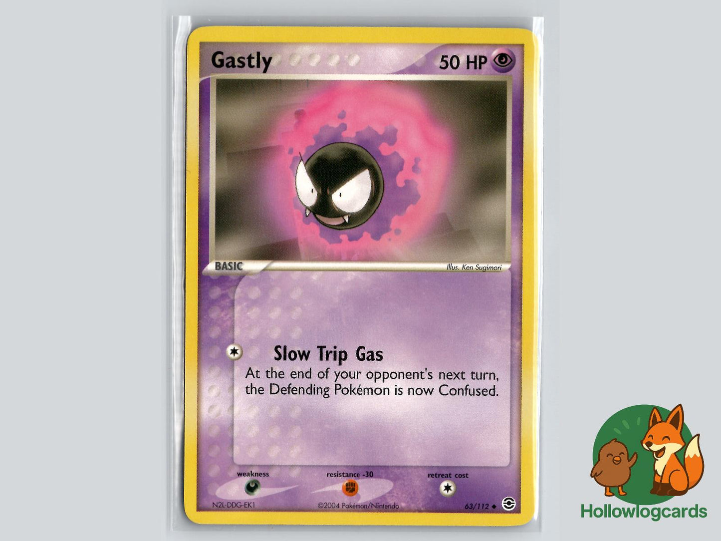 Gastly (63/112) - FireRed & LeafGreen Pokémon Card