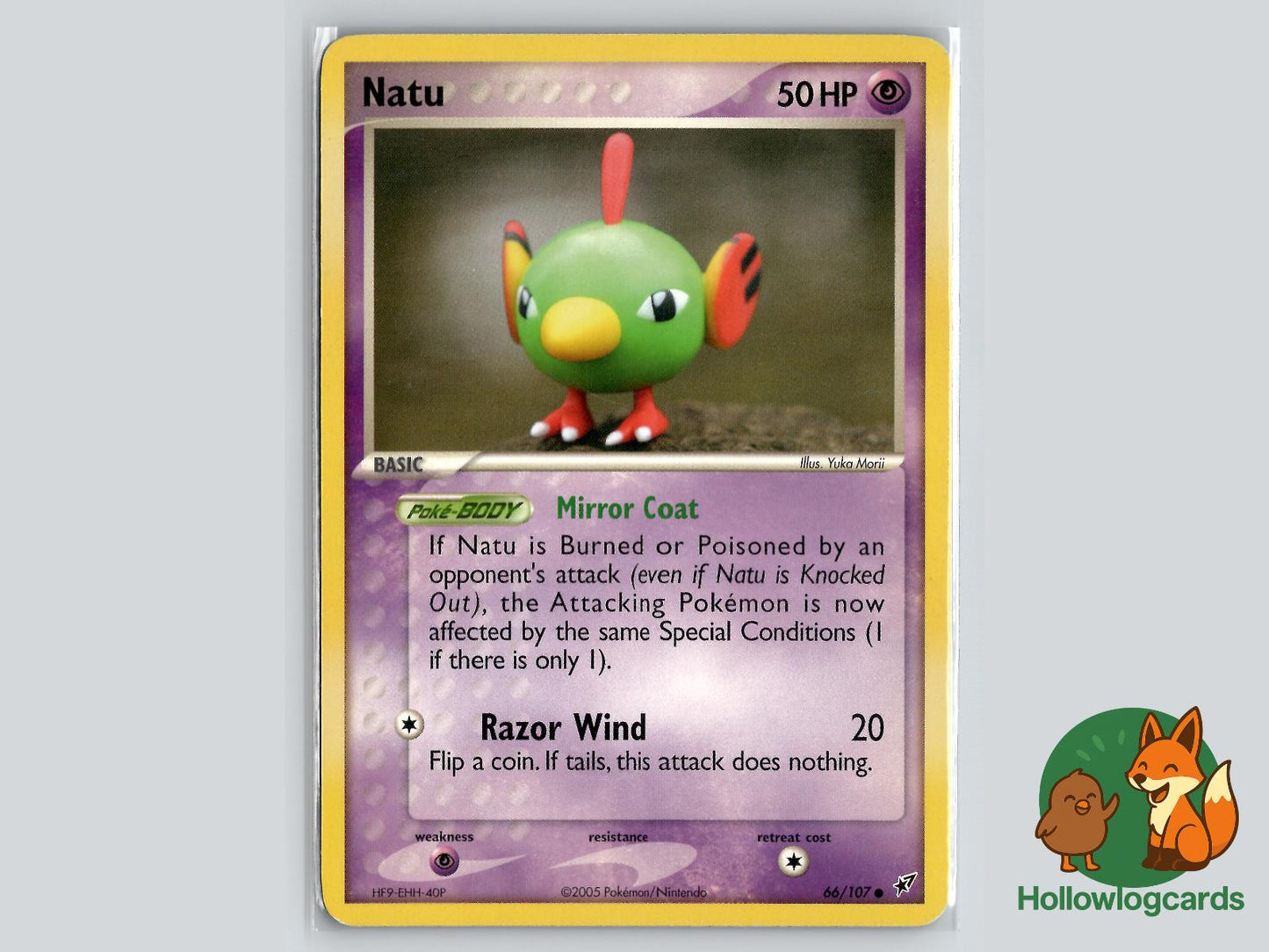 Natu (66/107) - Deoxys Pokémon Card