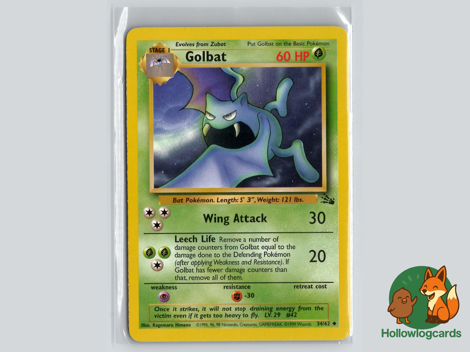 Golbat (34/62) - Fossil Pokémon Card