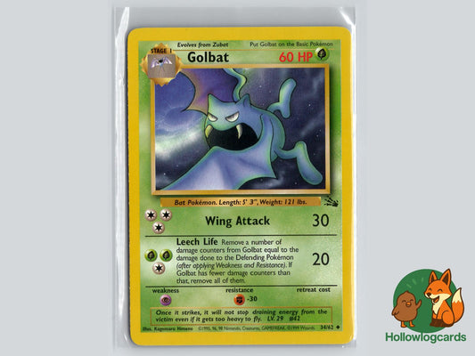 Golbat (34/62) - Fossil Pokémon Card