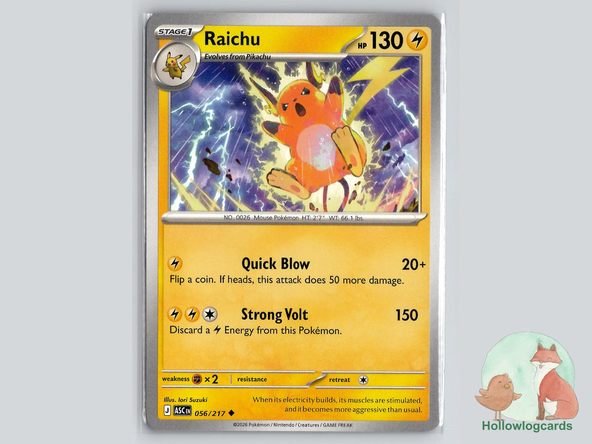 Raichu (056/217) Pokémon Card