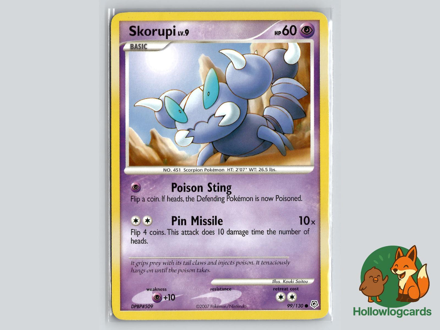 Skorupi (99/130) - Diamond & Pearl Pokémon Card