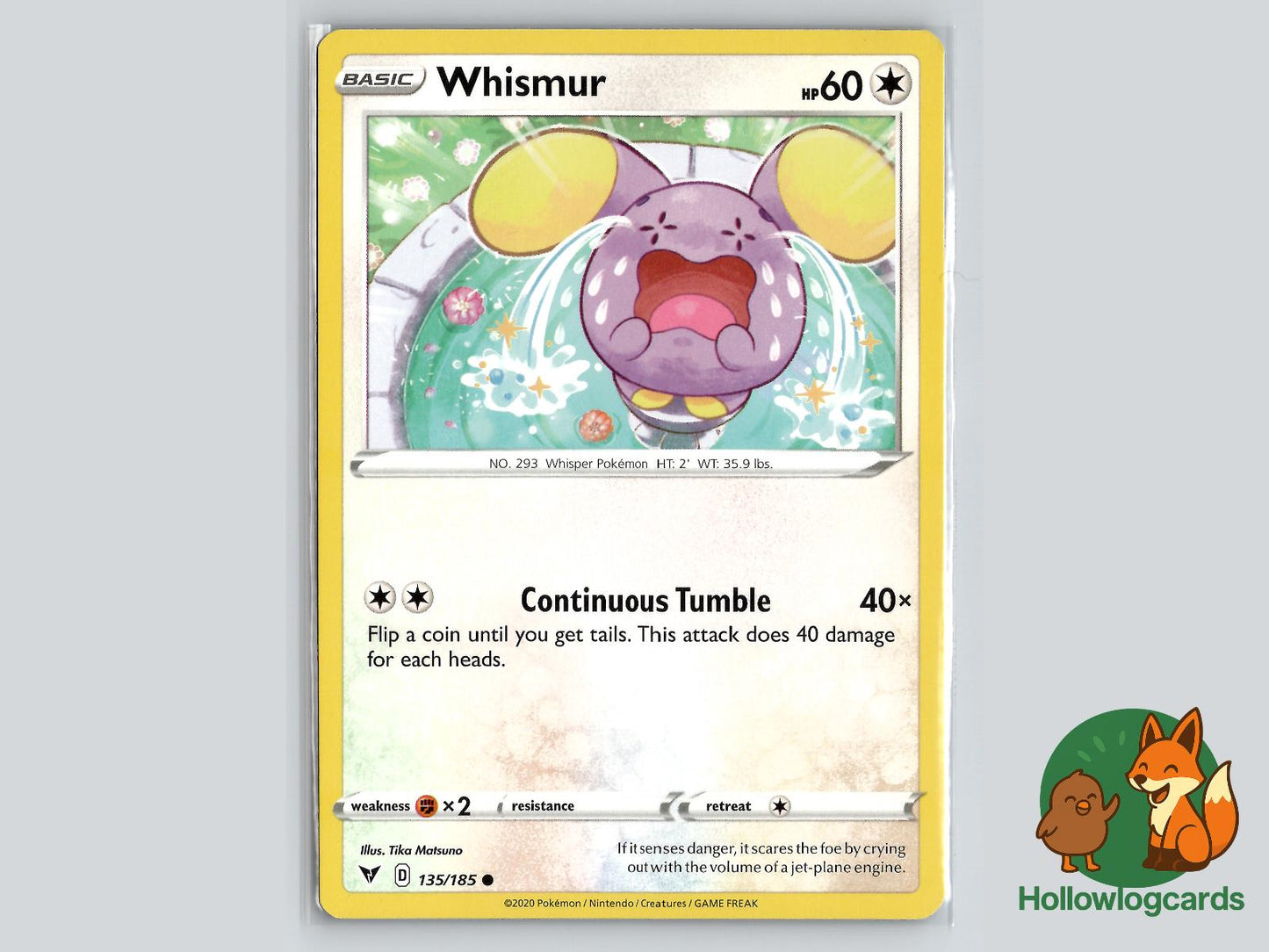 Whismur (135/185) - Vivid Voltage Pokémon Card