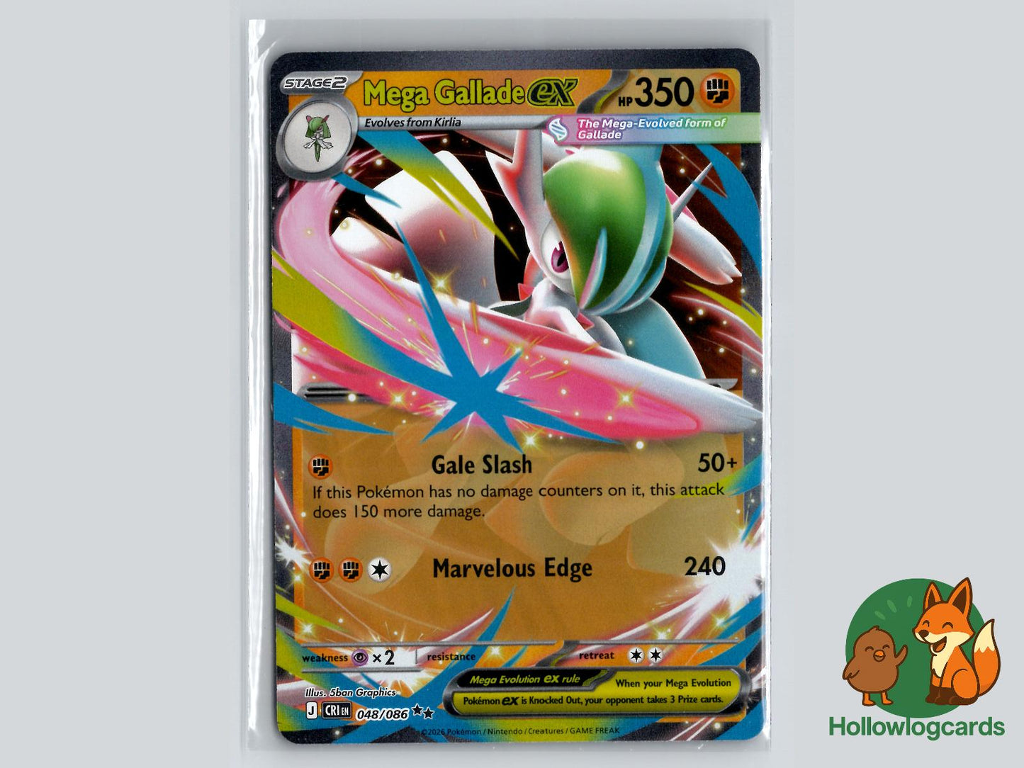 Mega Gallade ex (048/086) Pokémon Card