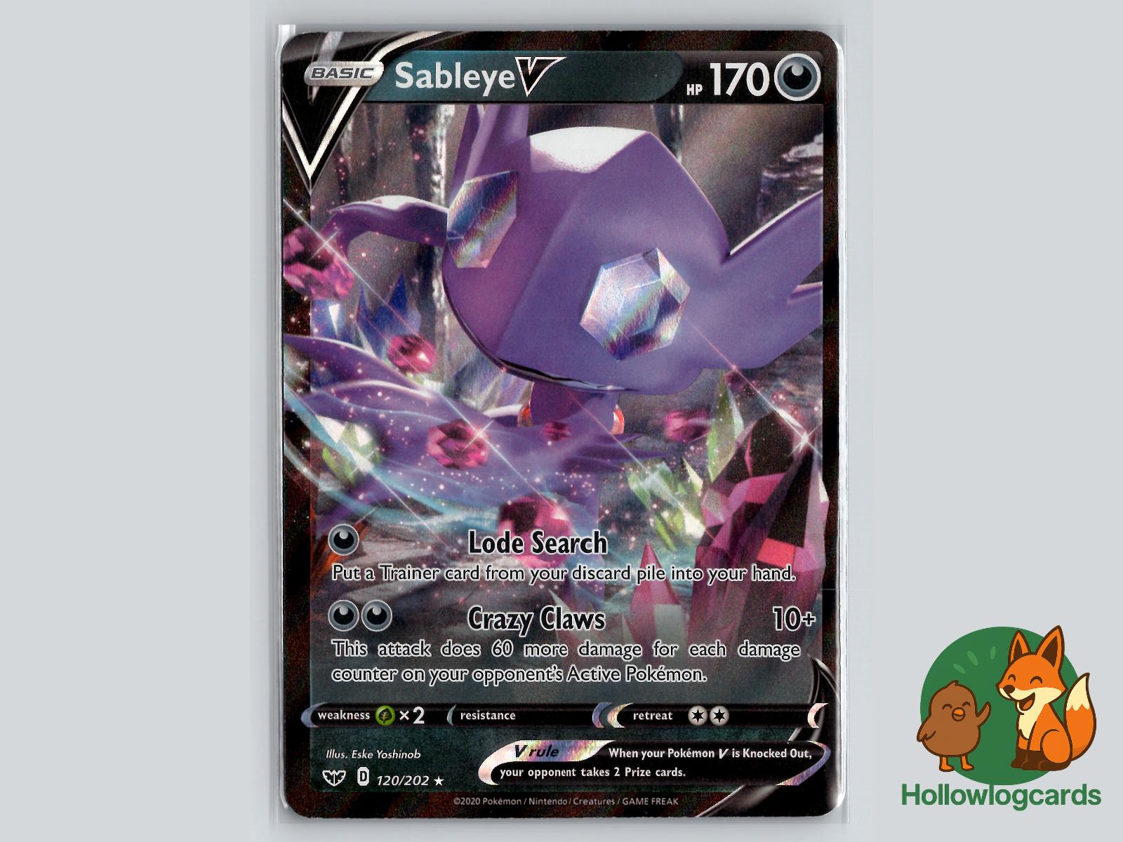 Sableye V (120/202) - Sword & Shield Pokémon Card