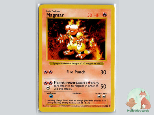 Magmar (36/102) - Base Pokémon Card