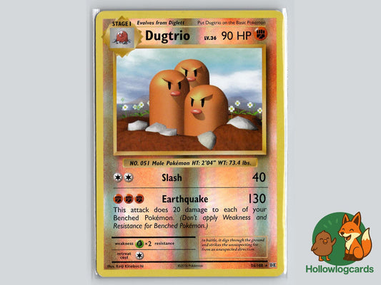 Dugtrio (56/108) - Evolutions Pokémon Card
