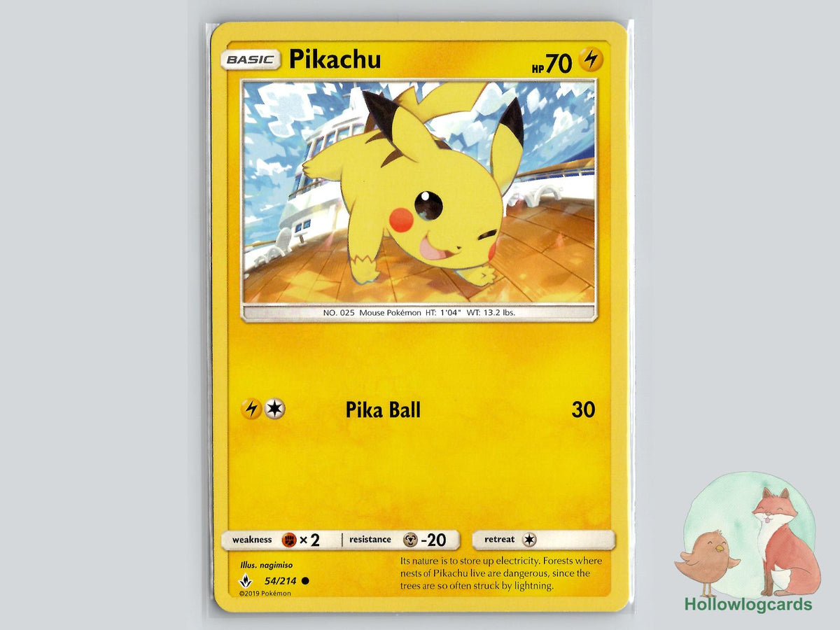 Pikachu (54/214) - Unbroken Bonds Pokémon Card