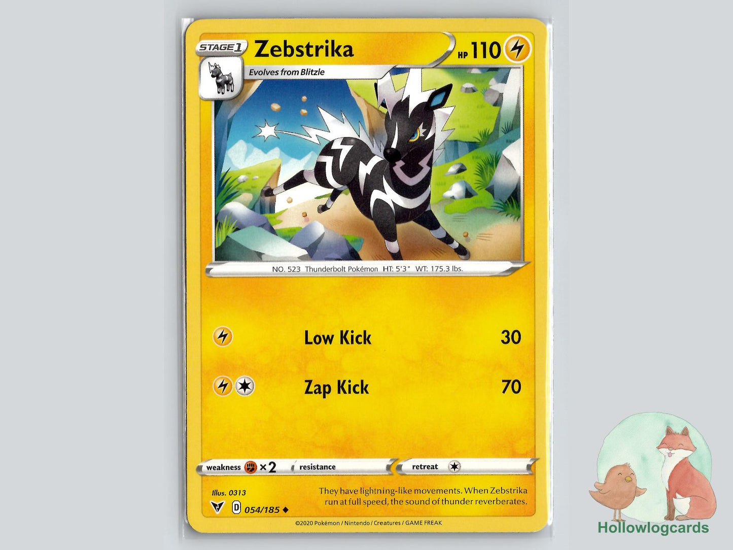 Zebstrika (054/185) - Vivid Voltage Pokémon Card