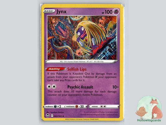 Jynx (062/195) - Silver Tempest Pokémon Card