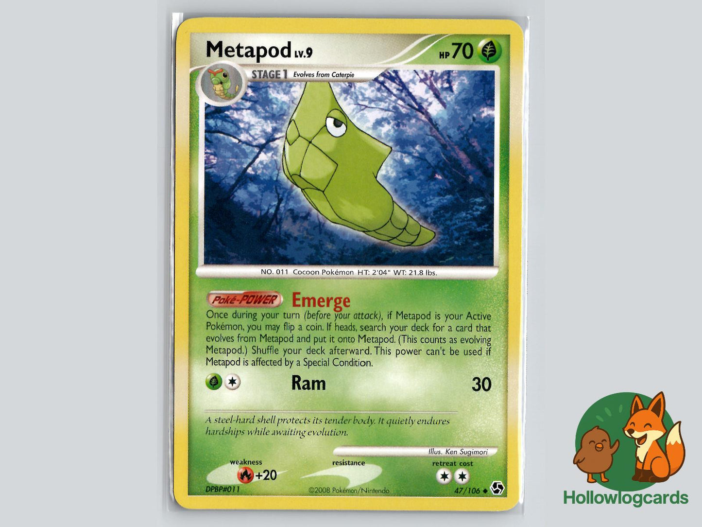 Metapod (47/106) - Great Encounters Pokémon Card