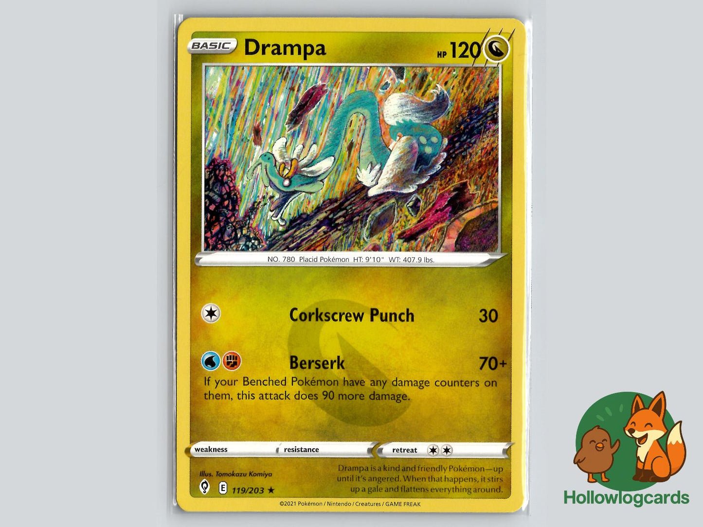 Drampa (119/203) - Evolving Skies Pokémon Card