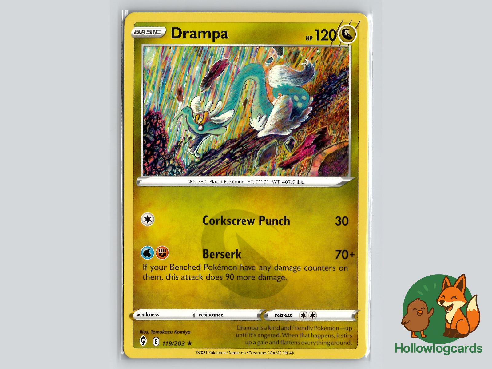 Drampa (119/203) - Evolving Skies Pokémon Card
