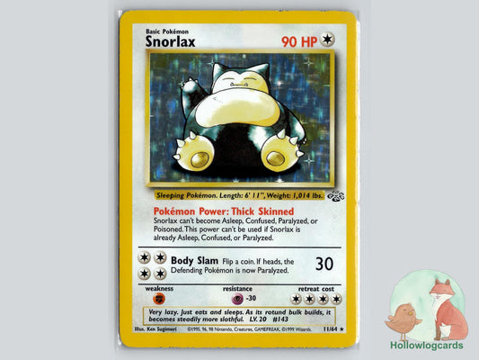Snorlax (11/64) - Jungle Pokémon Card