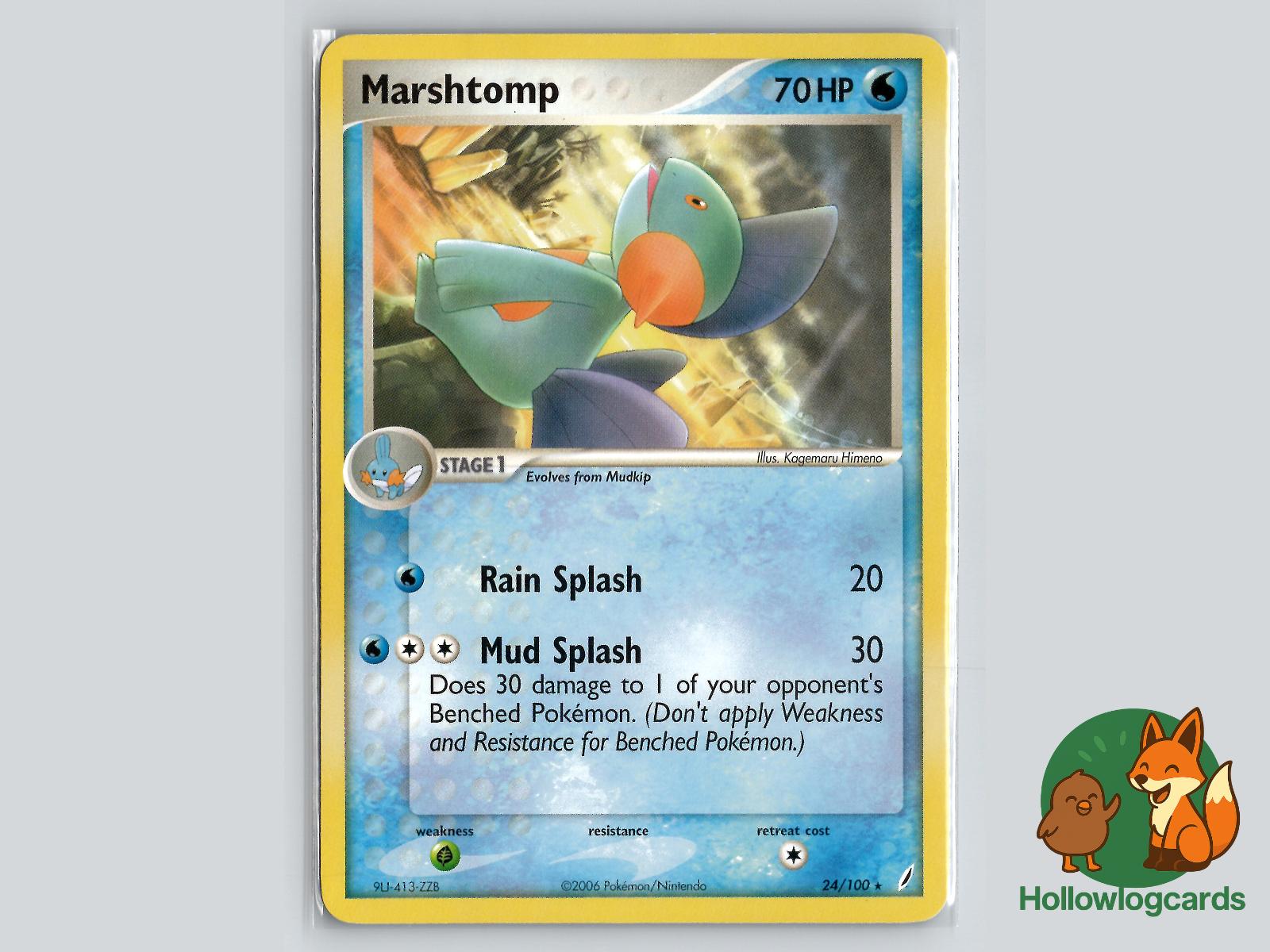 Marshtomp (24/100) - Crystal Guardians Pokémon Card