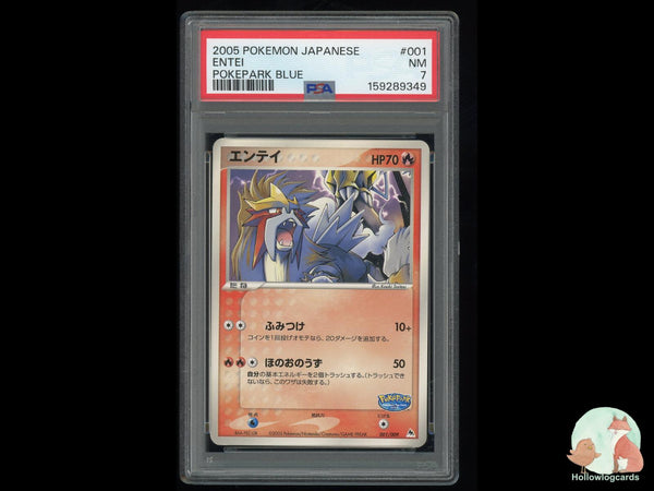 Graded Entei (001) Pokepark Blue - PSA 7 - Jap