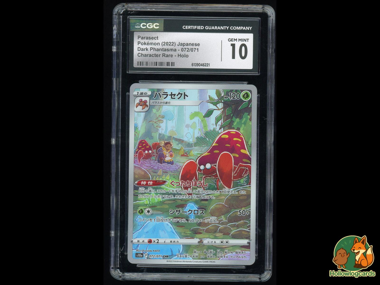 Graded Parasect (072/071) Pokémon Card