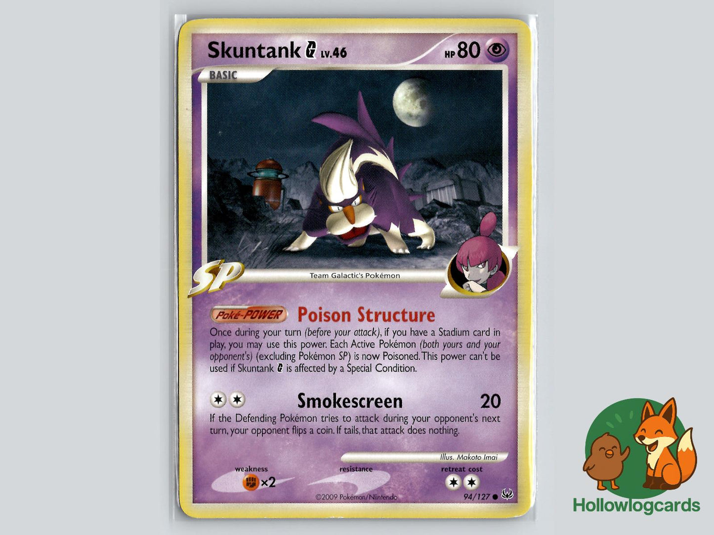 Skuntank G (94/127) - Platinum Pokémon Card