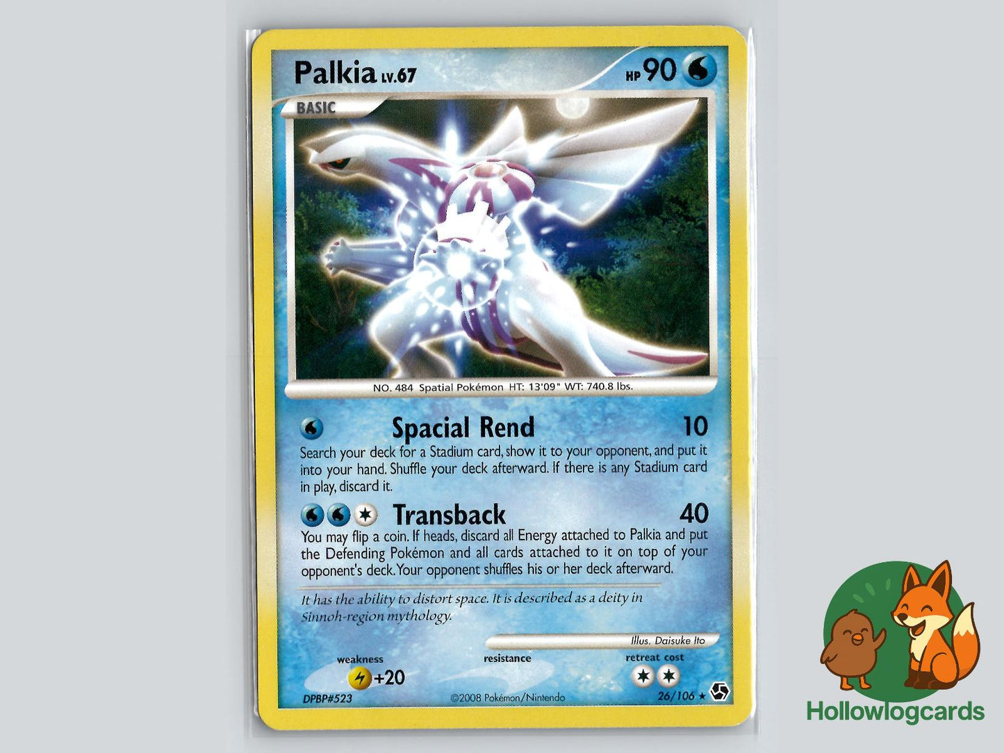 Palkia (26/106) - Great Encounters Pokémon Card