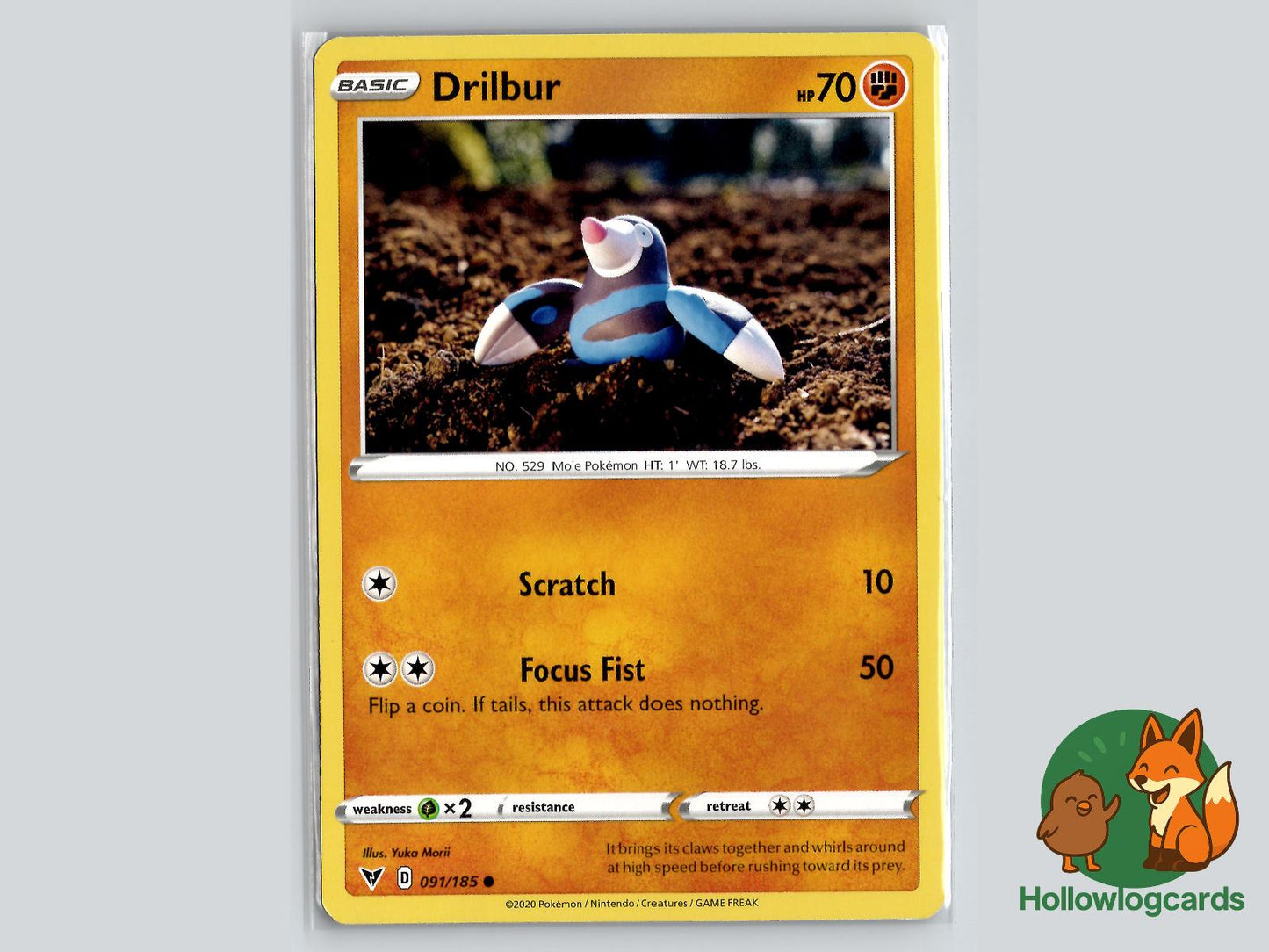 Drilbur (091/185) - Vivid Voltage Pokémon Card