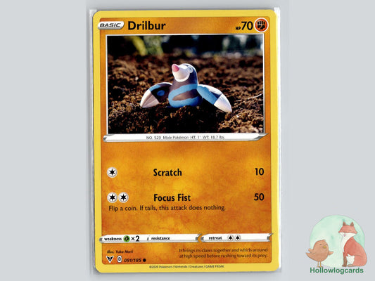 Drilbur (091/185) - Vivid Voltage Pokémon Card