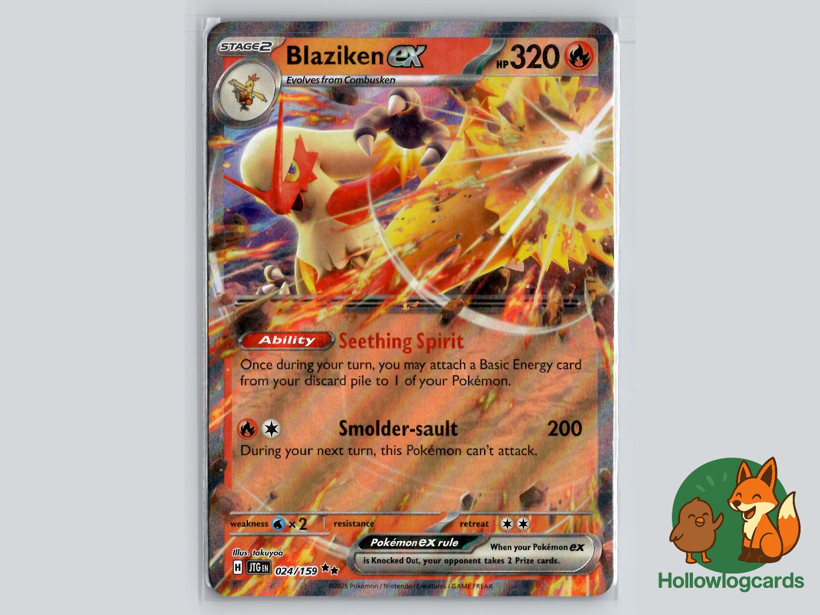 Blaziken ex (024/159) - Journey Together Pokémon Card