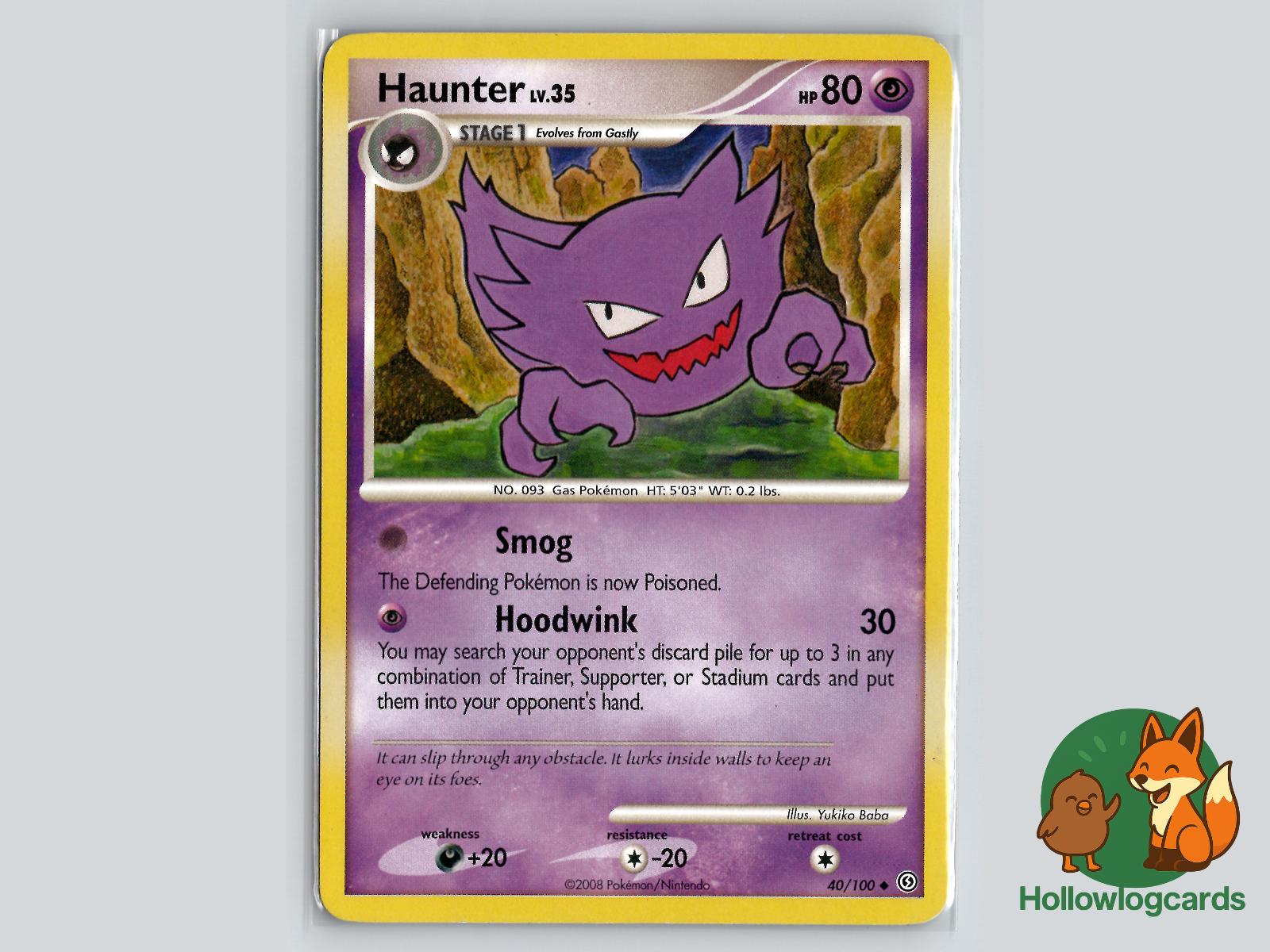 Haunter (40/100) - Stormfront Pokémon Card