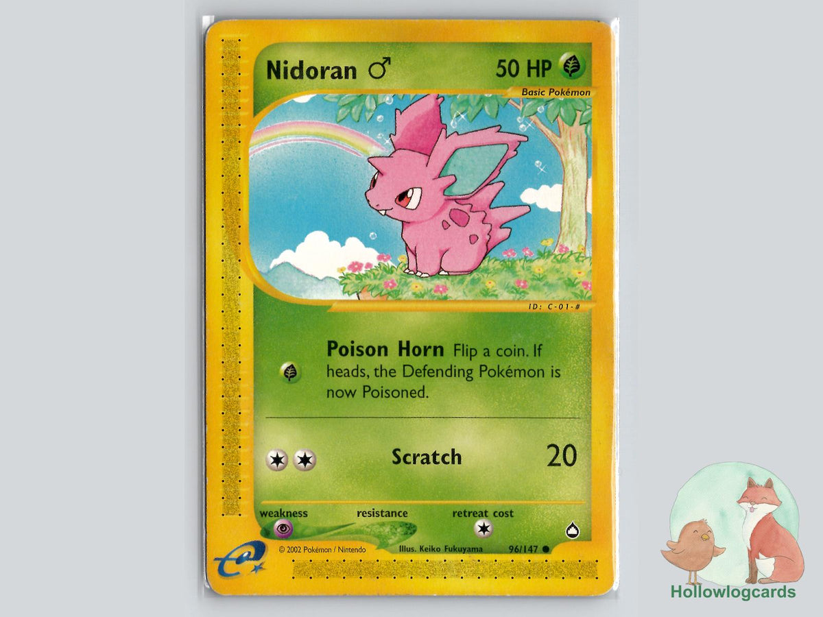 Nidoran M (96/147) - Aquapolis Pokémon Card