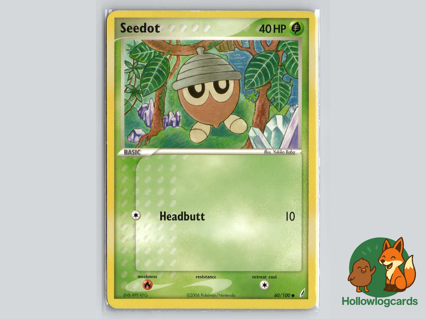Seedot (60/100) - Crystal Guardians Pokémon Card