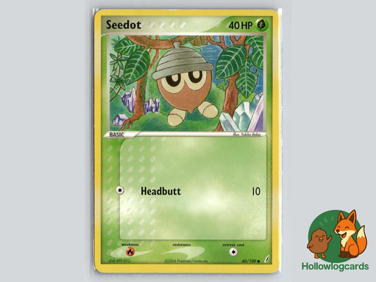 Seedot (60/100) - Crystal Guardians Pokémon Card