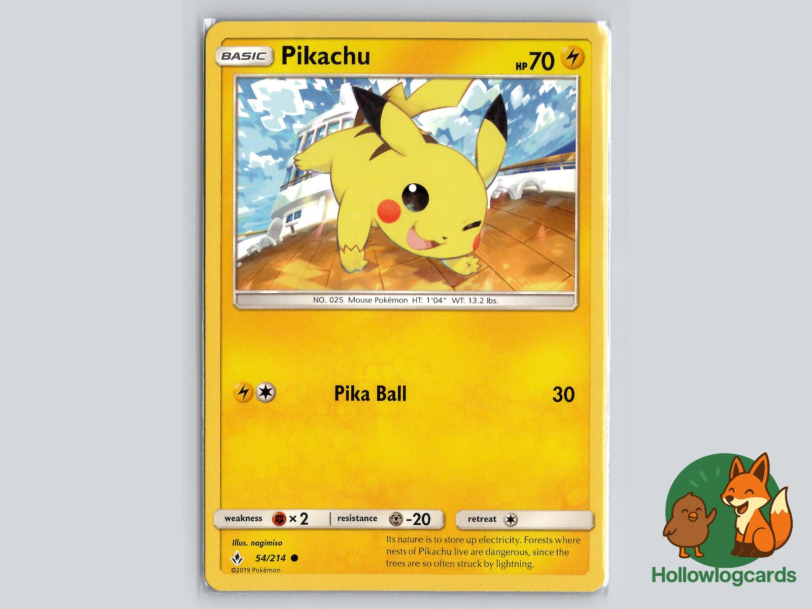 Pikachu (54/214) - Unbroken Bonds Pokémon Card