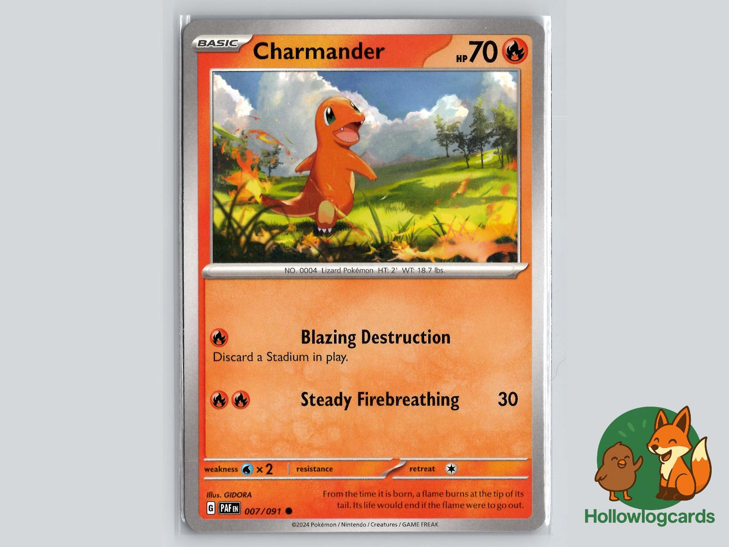 Charmander (007/091) - Paldean Fates Pokémon Card