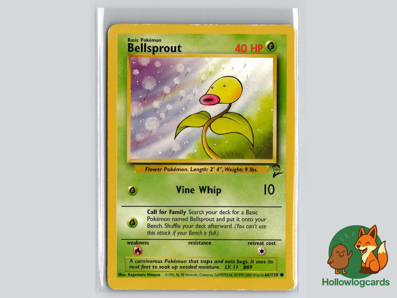 Bellsprout (66/130) - Base Set 2 Pokémon Card