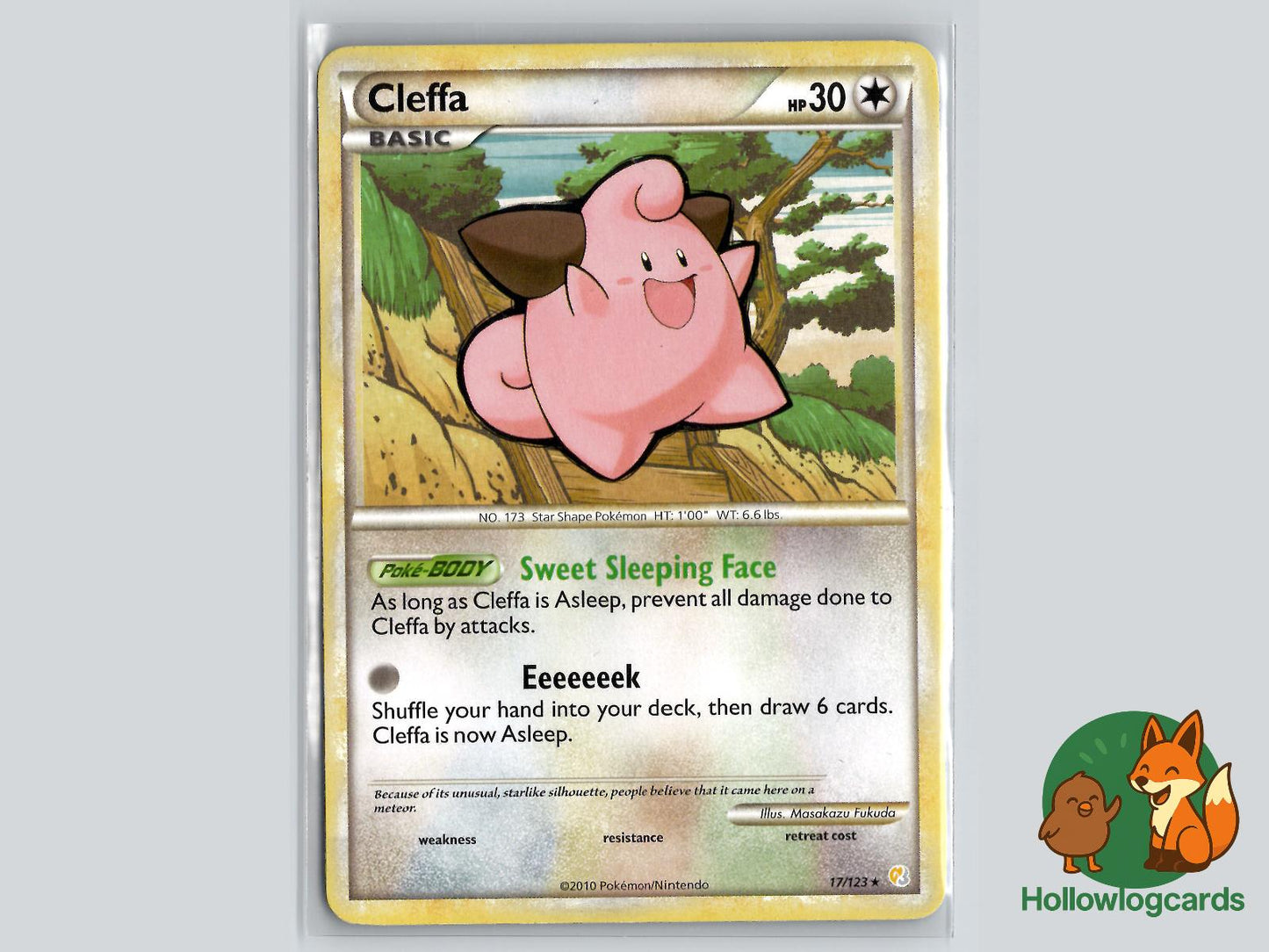 Cleffa (17/123) - HeartGold & SoulSilver Pokémon Card
