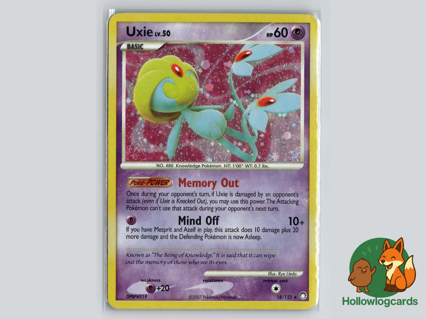Uxie (18/123) - Mysterious Treasures Pokémon Card