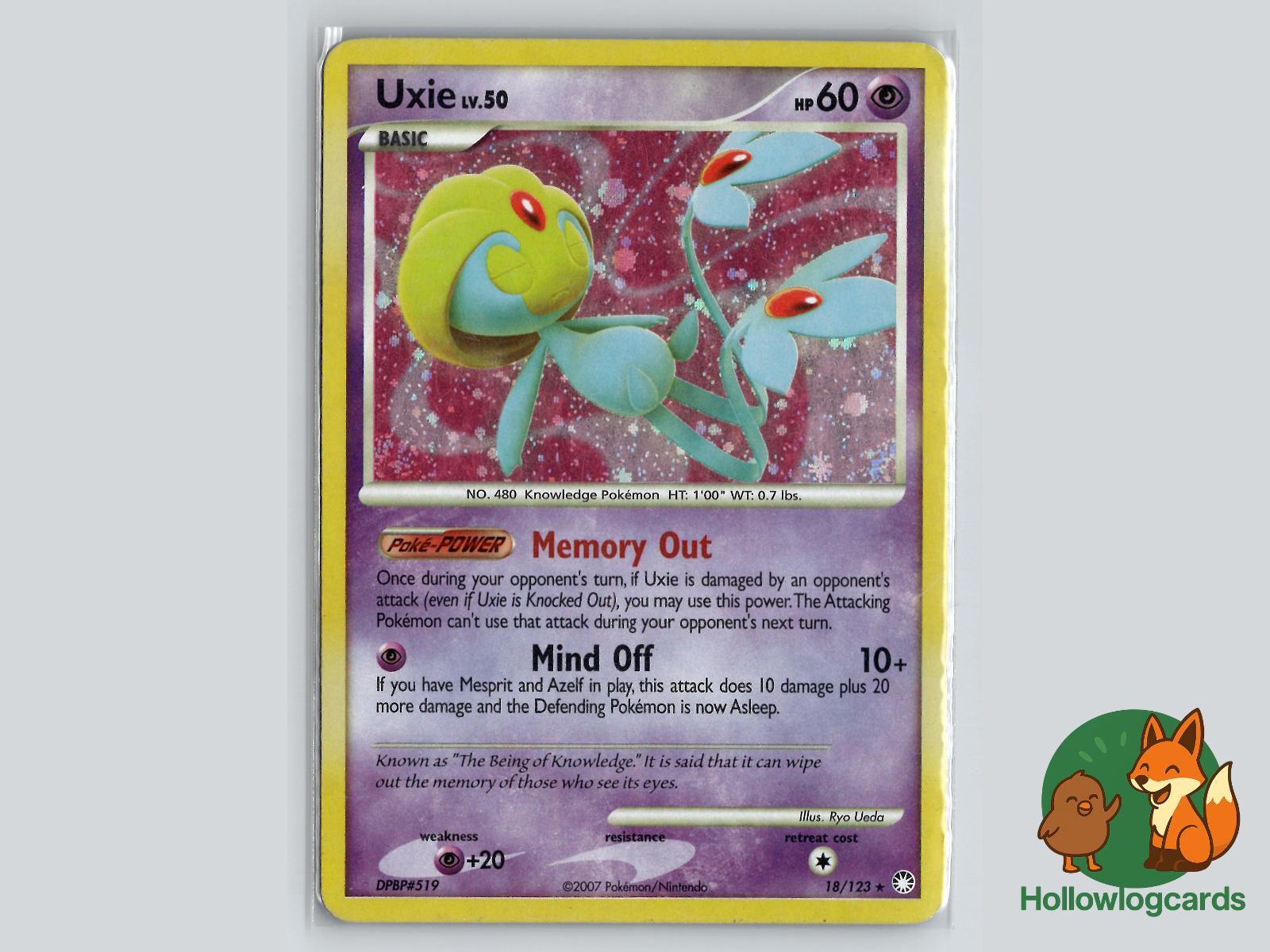 Uxie (18/123) - Mysterious Treasures Pokémon Card