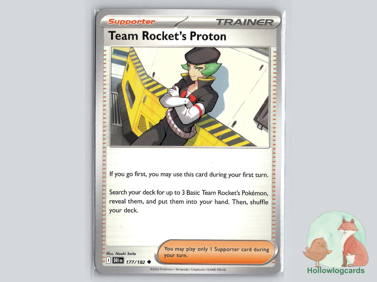 Team Rocket's Proton (177/182) - Destined Rivals Pokémon Card
