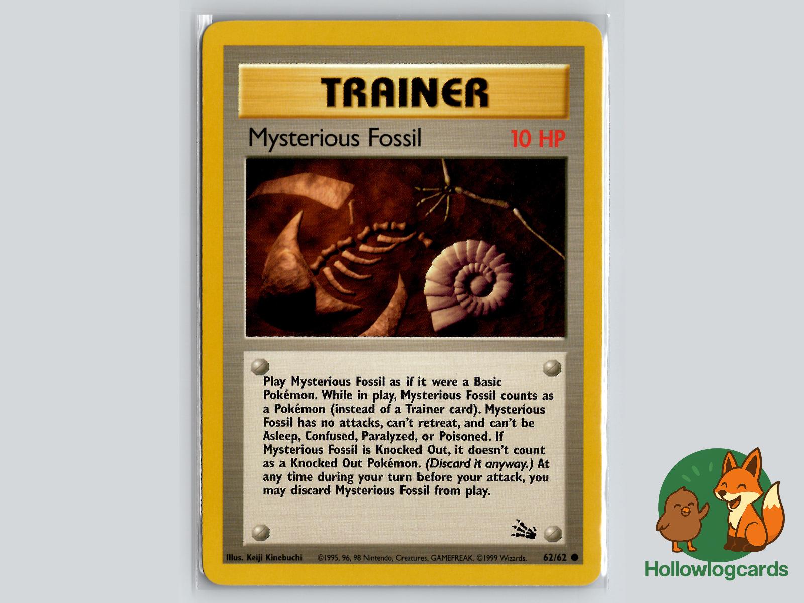 Mysterious Fossil (62/62) - Fossil Pokémon Card