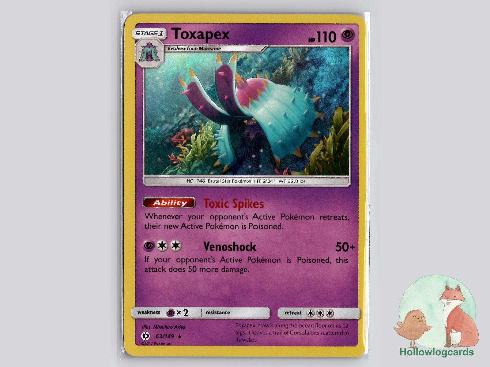 Toxapex (63/149) - Base Pokémon Card
