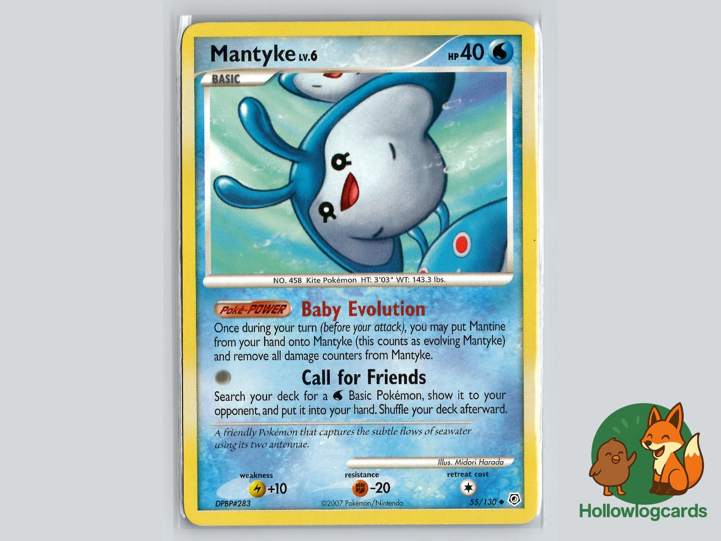 Mantyke (55/130) - Diamond & Pearl Pokémon Card