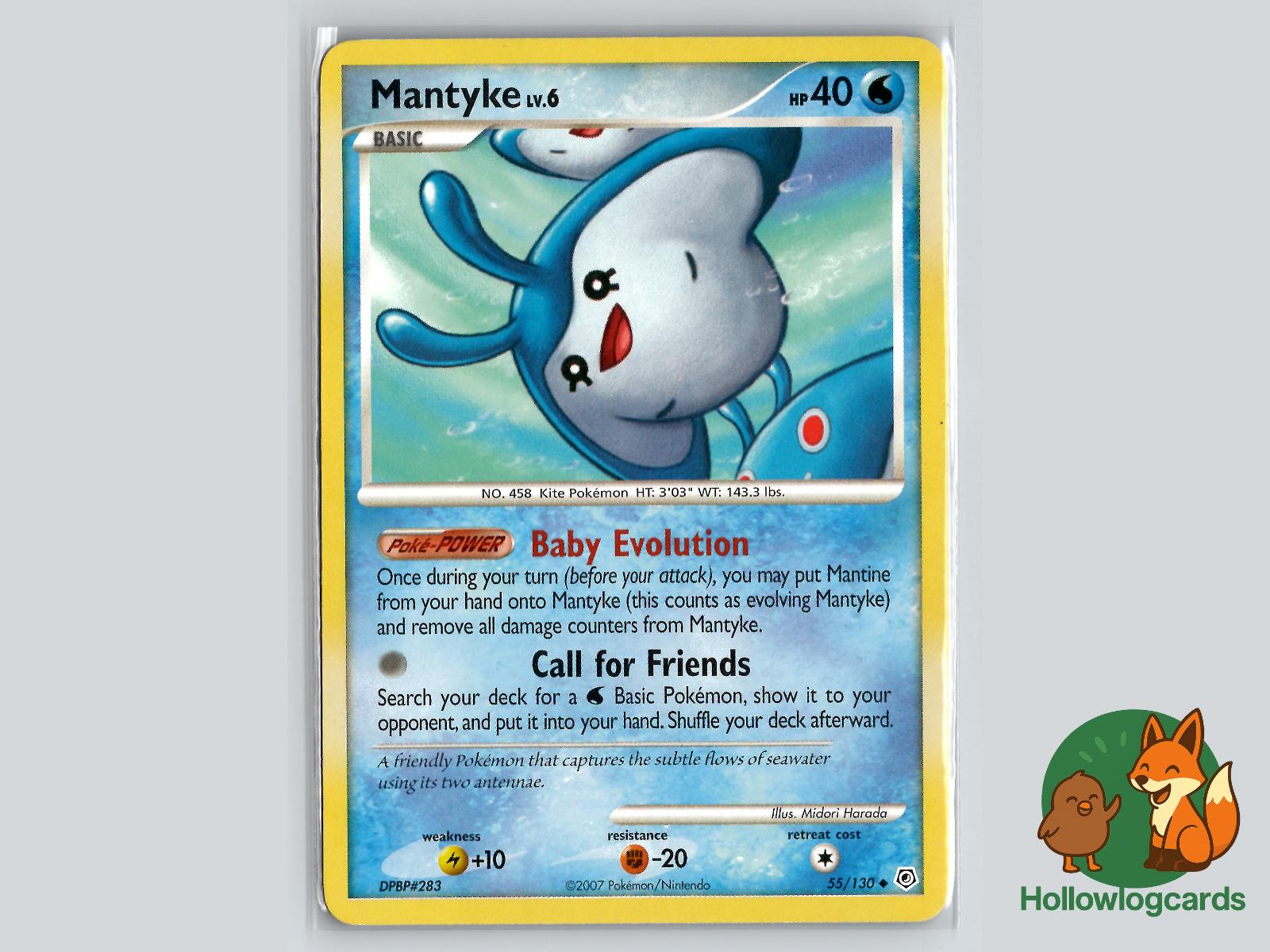 Mantyke (55/130) - Diamond & Pearl Pokémon Card