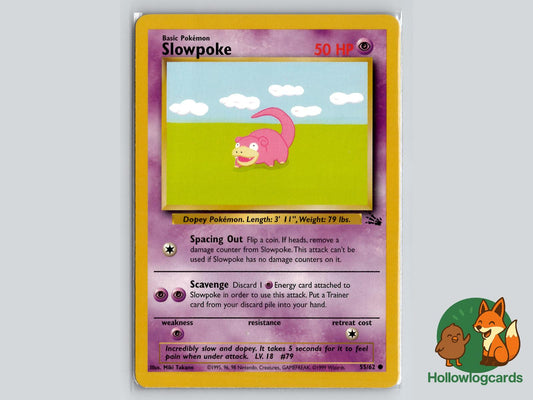 Slowpoke (55/62) - Fossil Pokémon Card