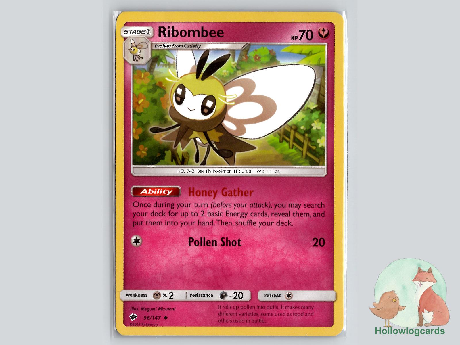 Ribombee (96/147) - Burning Shadows Pokémon Card
