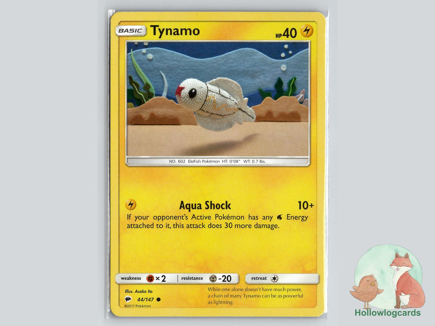 Tynamo (44/147) - Burning Shadows Pokémon Card