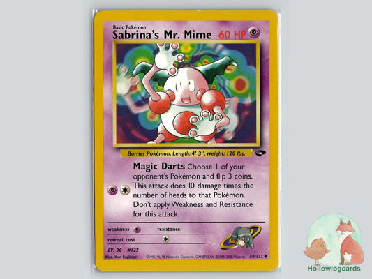 Sabrina's Mr. Mime (59/132) - Gym Challenge Pokémon Card